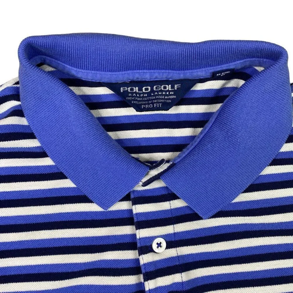 Ralph Lauren Golf Polo Striped Shirt Mens Size XL